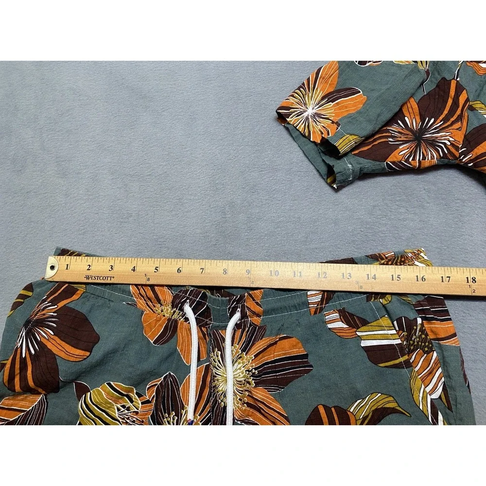 Jogal Unisex Multi Color Hawaiian Shirt and Shorts Set Size Large EUC - Picture 2 of 11